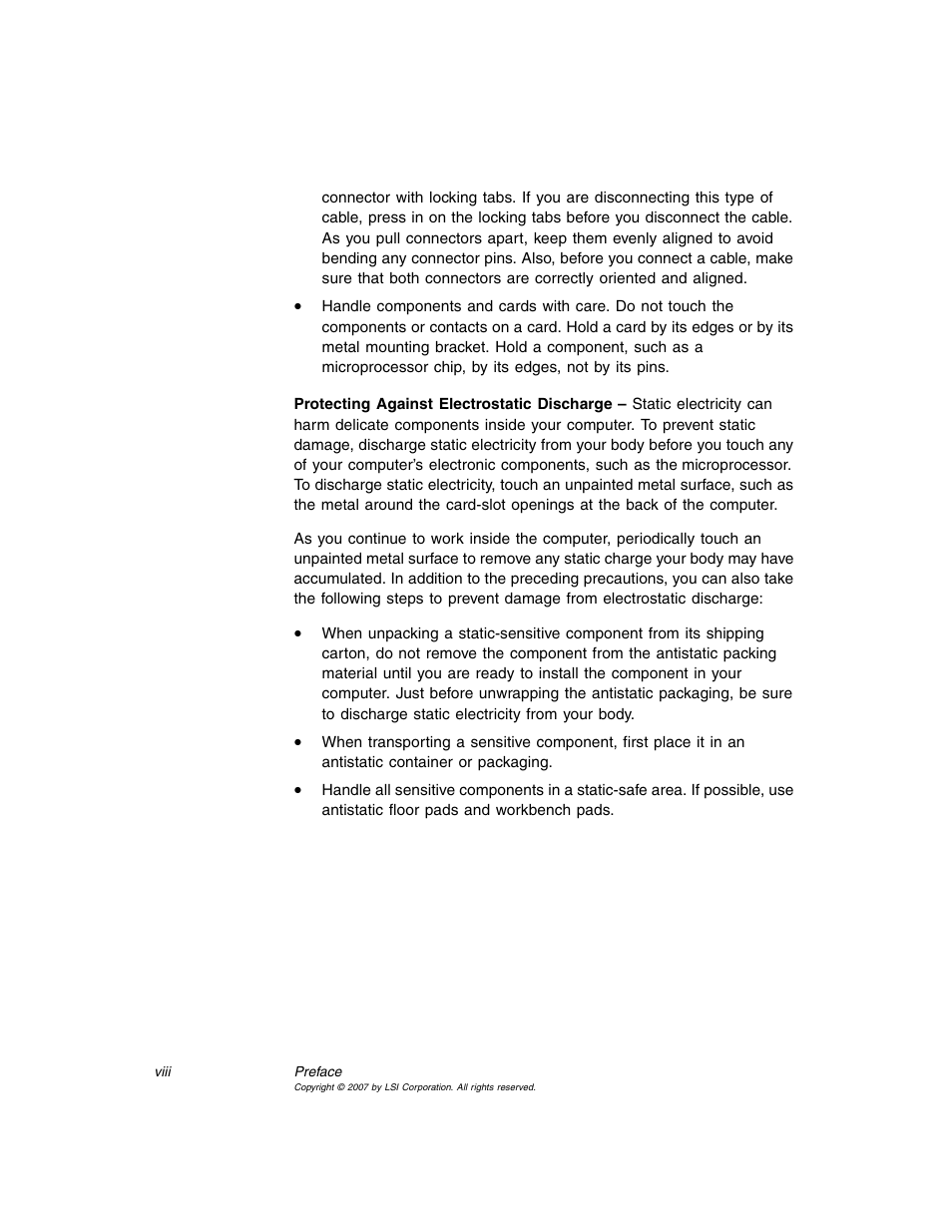 Avago Technologies MegaRAID SAS 8204ELP User Manual | Page 8 / 72
