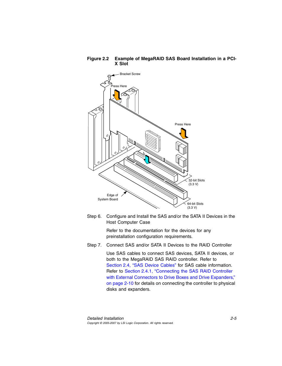 Figure 2.2 | Avago Technologies MegaRAID SAS 8204ELP User Manual | Page 41 / 84