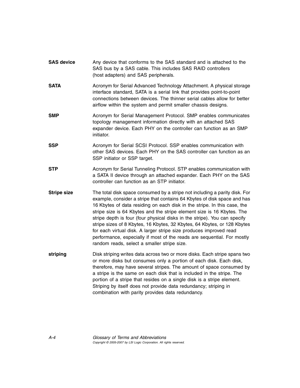 Avago Technologies MegaRAID SAS 8204ELP User Manual | Page 82 / 84