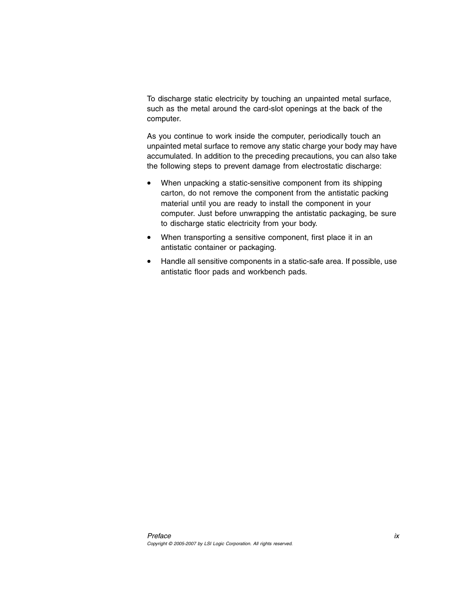 Avago Technologies MegaRAID SAS 8204ELP User Manual | Page 9 / 84