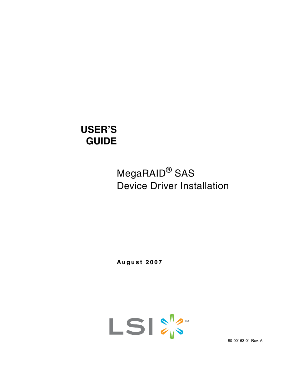 Avago Technologies MegaRAID SAS 8308ELP User Manual | 36 pages