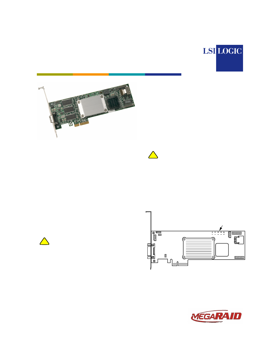 Avago Technologies MegaRAID SAS 8344ELP User Manual | 3 pages