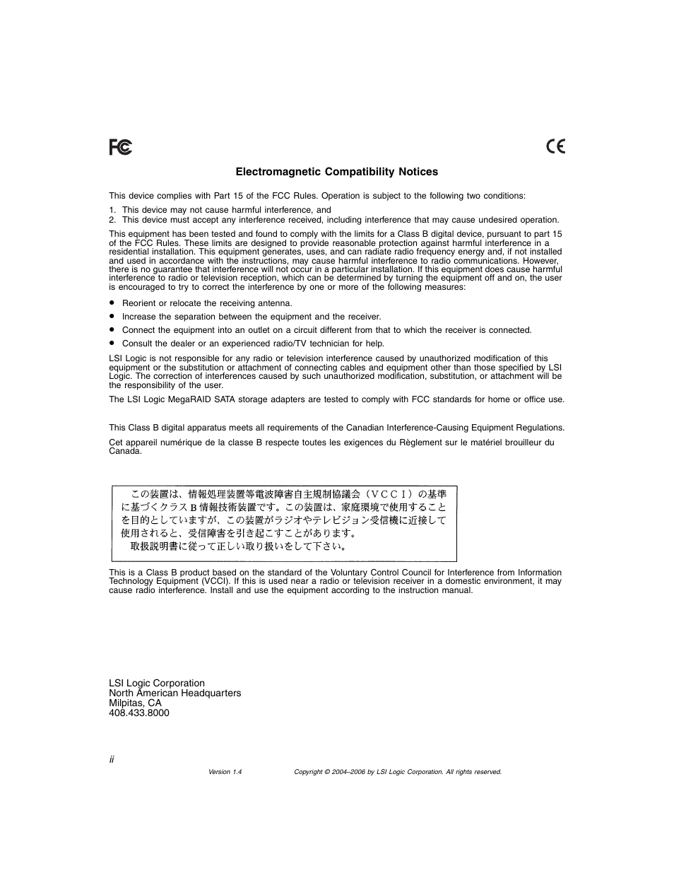 Avago Technologies MegaRAID SATA 300-4XLP User Manual | Page 2 / 54