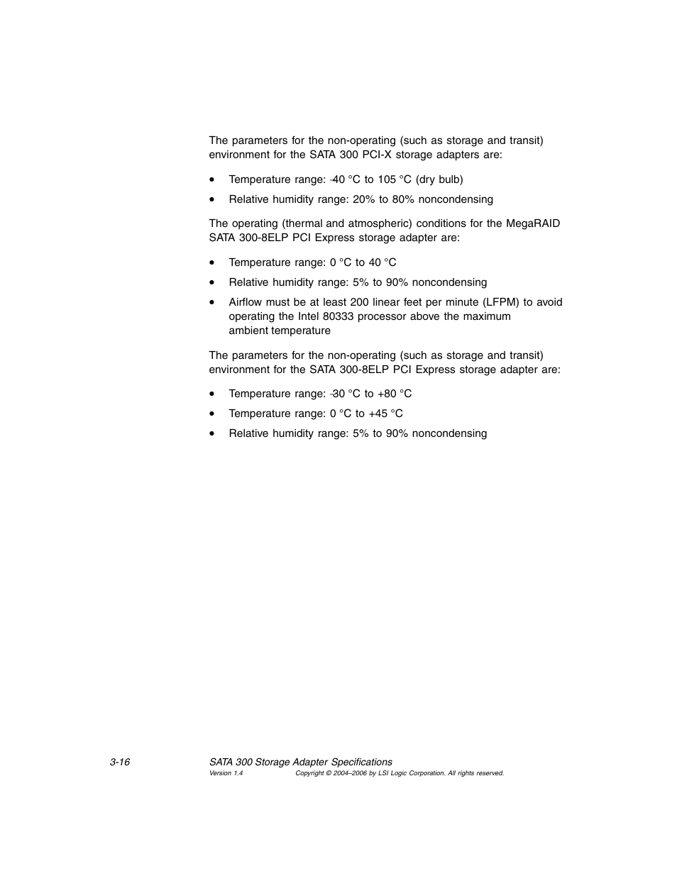 Avago Technologies MegaRAID SATA 300-4XLP User Manual | Page 46 / 54