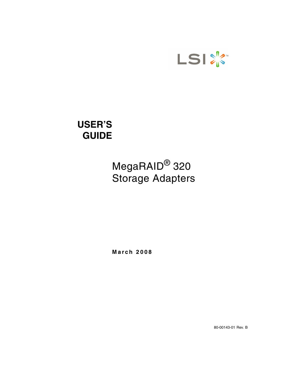 Avago Technologies MegaRAID SCSI 320-0 (520-0 CH) User Manual | 128 pages