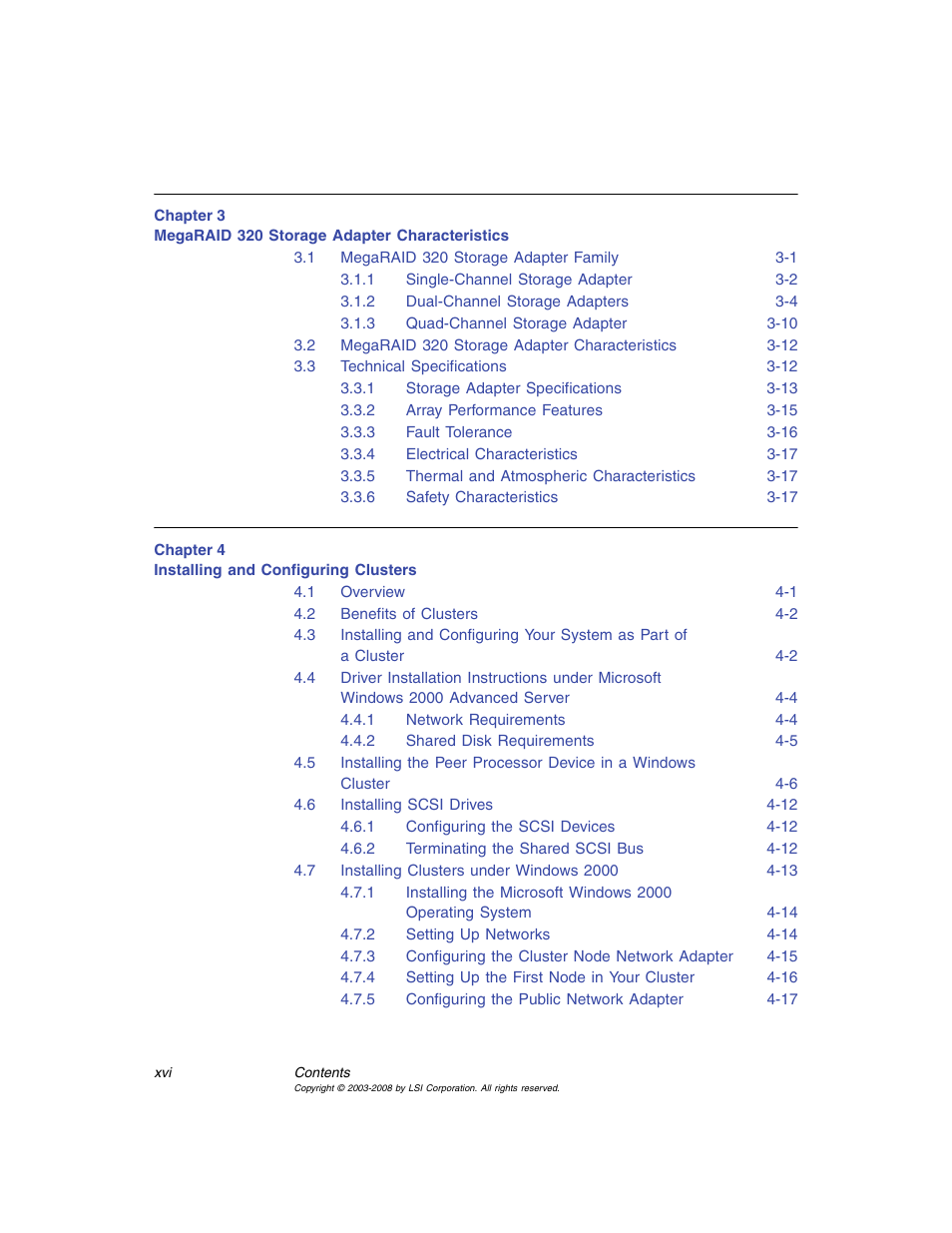 Avago Technologies MegaRAID SCSI 320-0 (520-0 CH) User Manual | Page 10 / 128