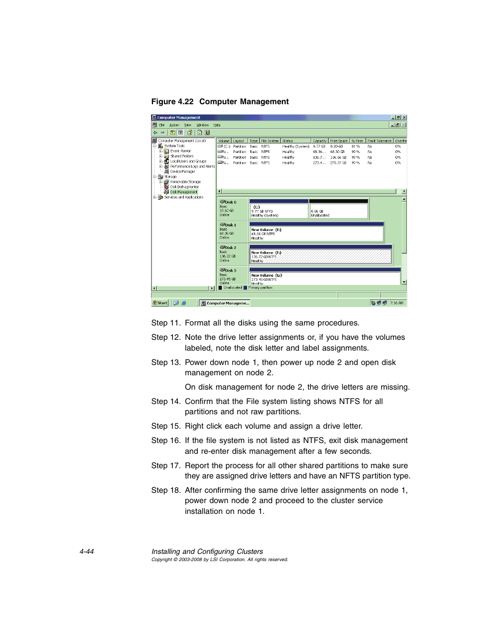 Computer management | Avago Technologies MegaRAID SCSI 320-0 (520-0 CH) User Manual | Page 102 / 128