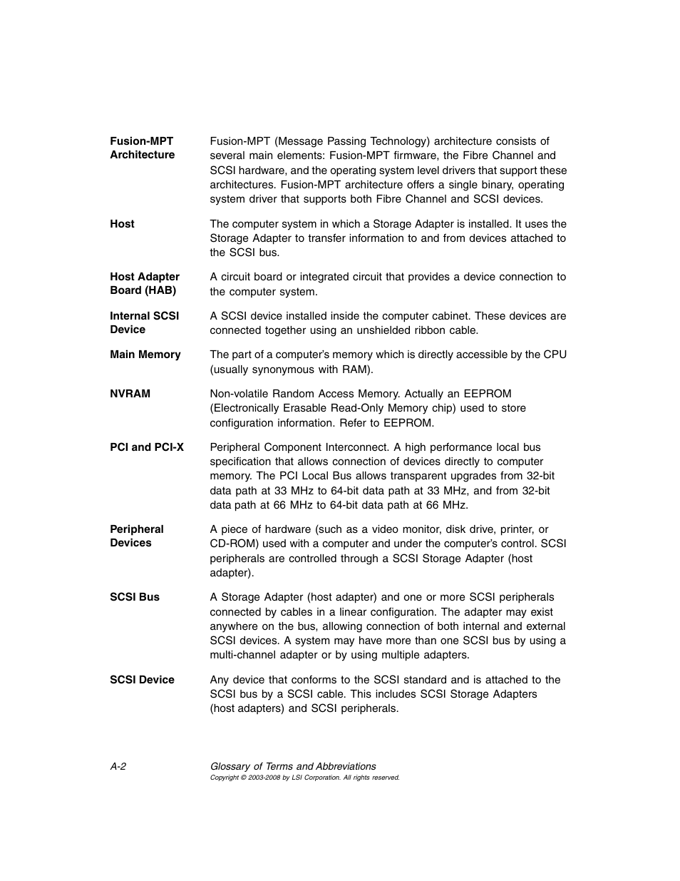 Avago Technologies MegaRAID SCSI 320-0 (520-0 CH) User Manual | Page 124 / 128