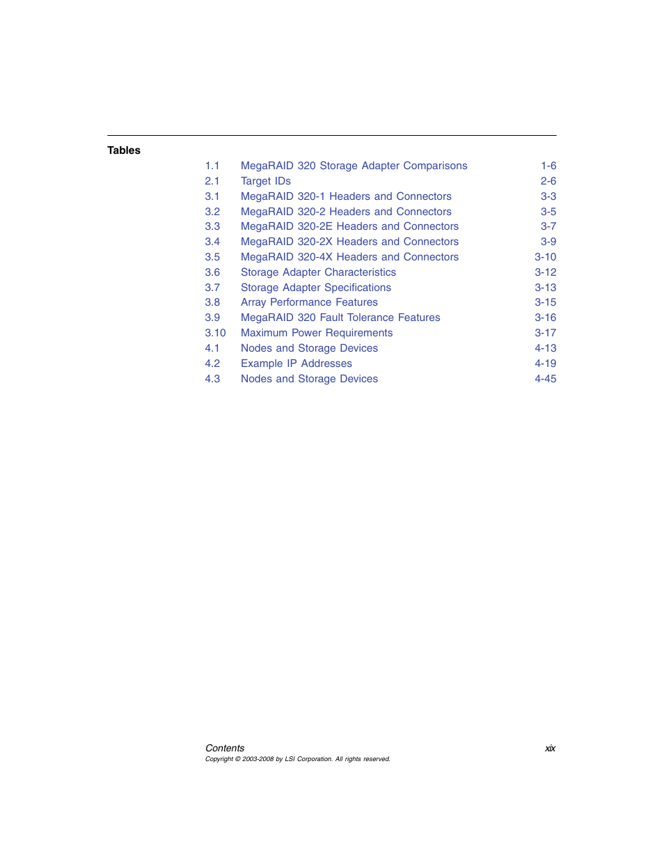 Avago Technologies MegaRAID SCSI 320-0 (520-0 CH) User Manual | Page 15 / 128