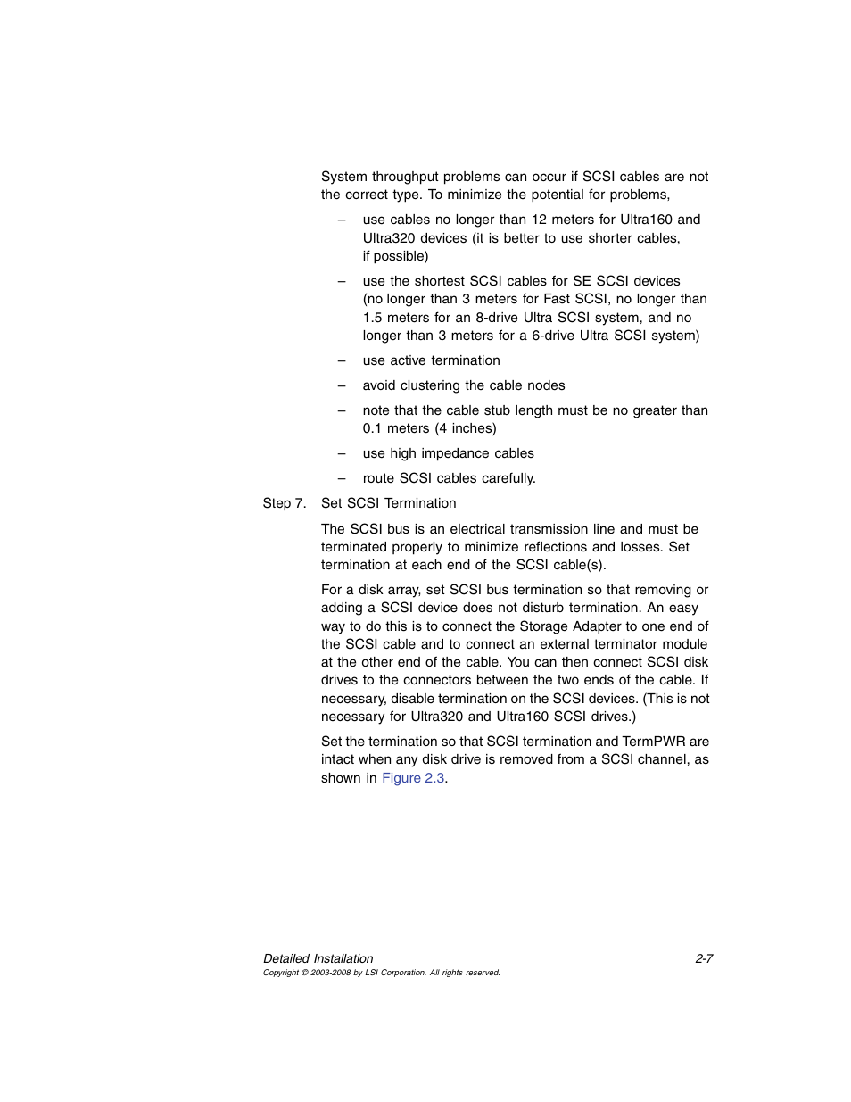 Avago Technologies MegaRAID SCSI 320-0 (520-0 CH) User Manual | Page 31 / 128