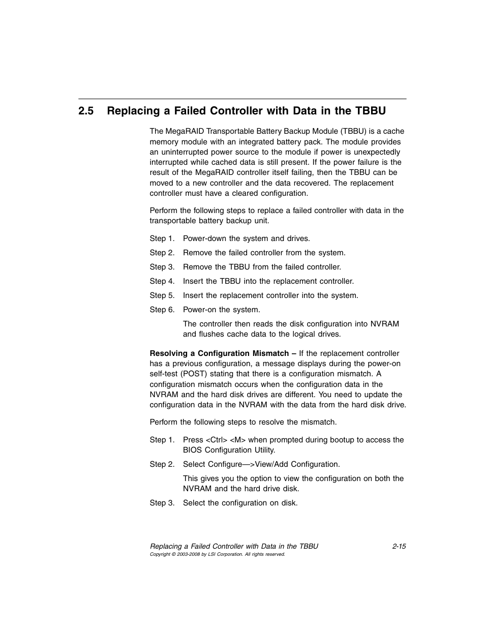 Avago Technologies MegaRAID SCSI 320-0 (520-0 CH) User Manual | Page 39 / 128