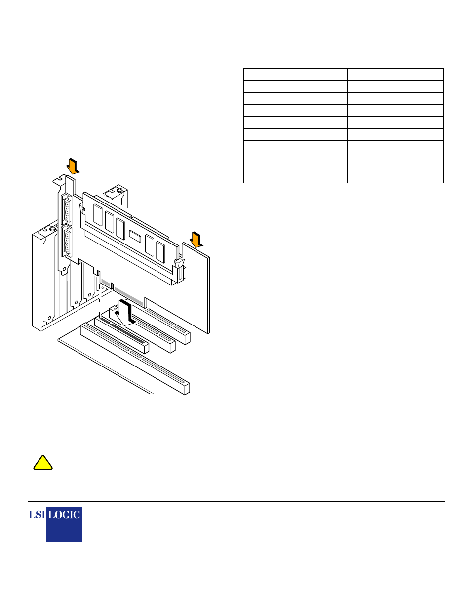 Hardware specifications | Avago Technologies MegaRAID SCSI 320-2E User Manual | Page 2 / 2