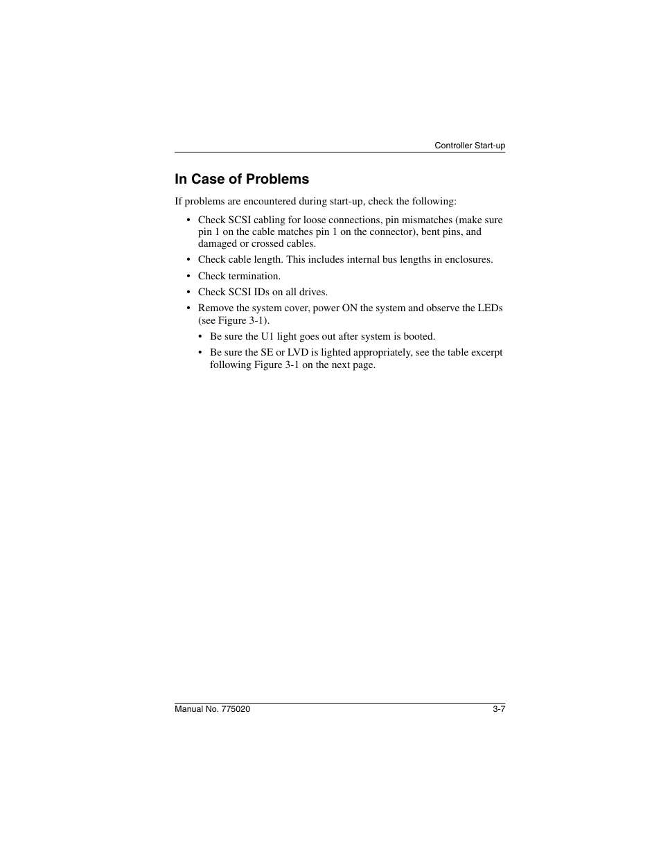 In case of problems, In case of problems -7 | Avago Technologies AcceleRAID 150 User Manual | Page 51 / 102