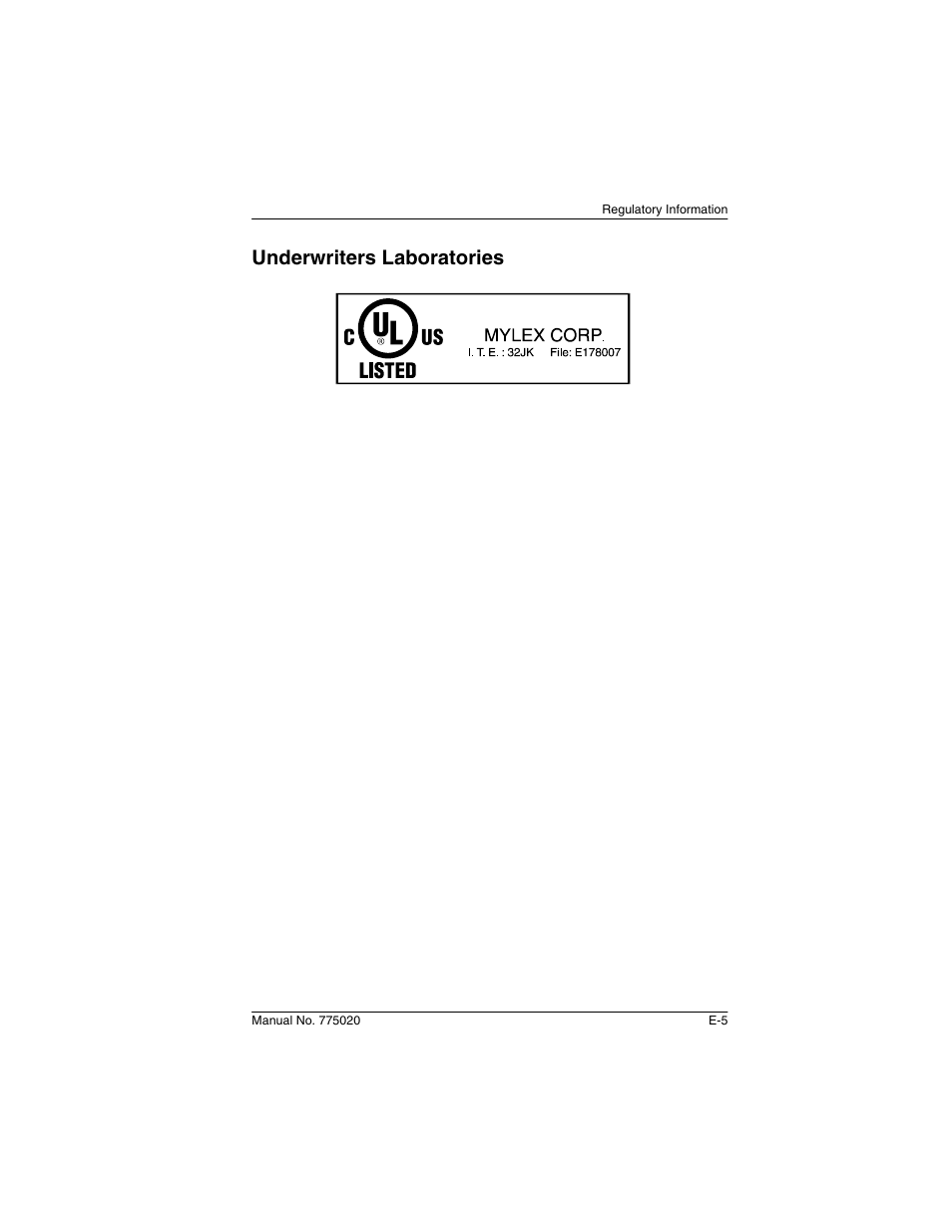 Underwriters laboratories | Avago Technologies AcceleRAID 150 User Manual | Page 69 / 102