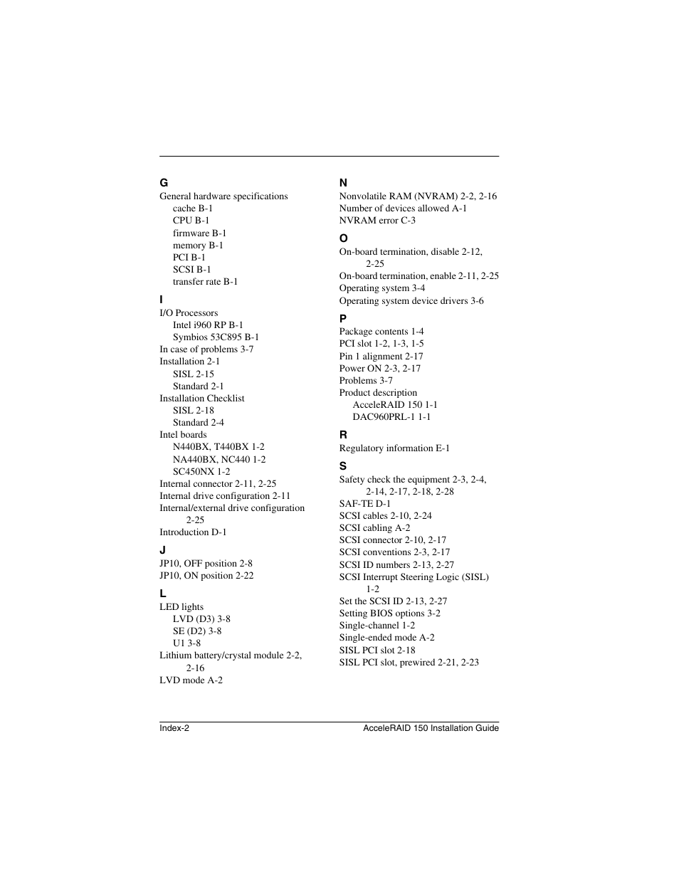 Avago Technologies AcceleRAID 150 User Manual | Page 94 / 102