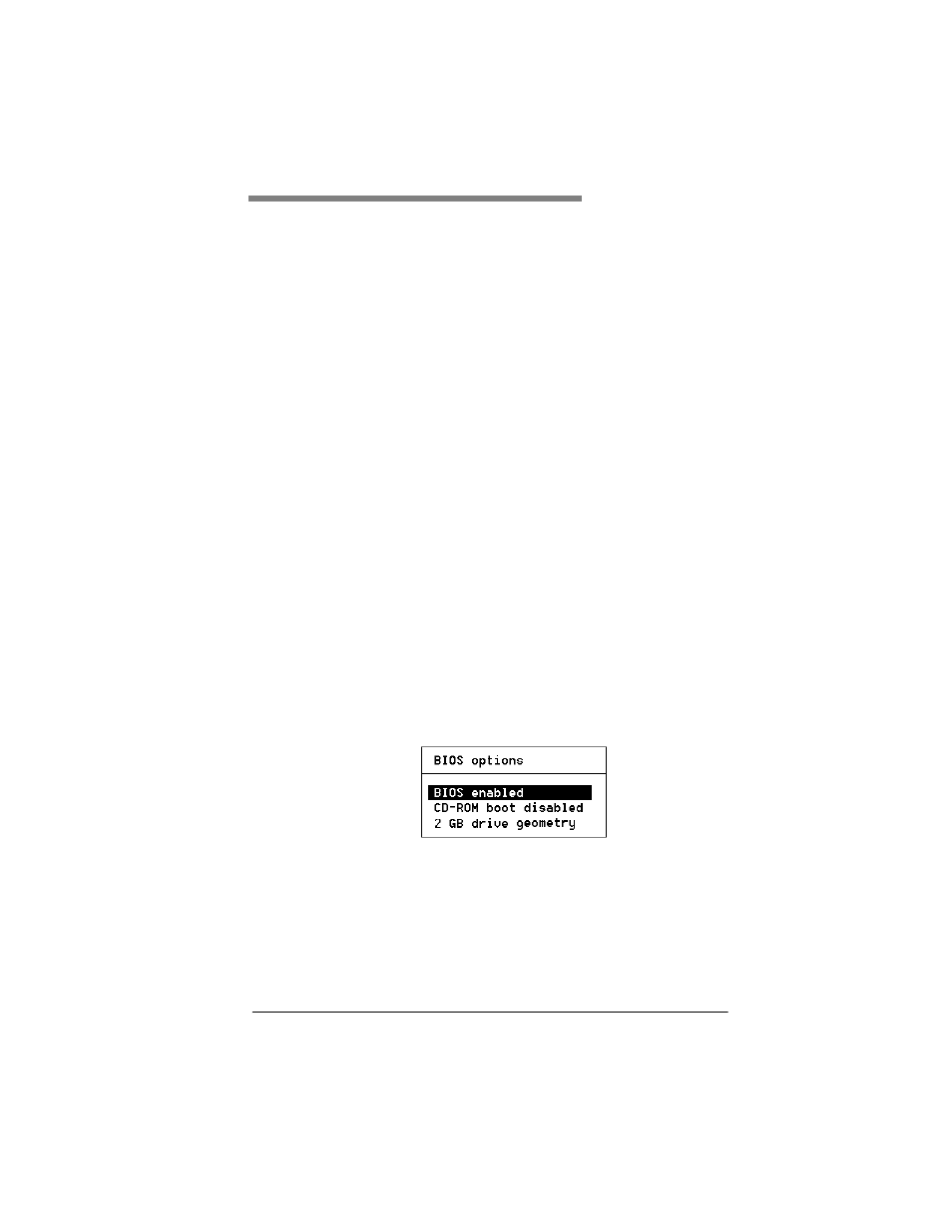 Chapter 3: controller start-up, Bios options, Chapter 3 | Controller start-up, Bios options -1 | Avago Technologies eXtremeRAID 2000 User Manual | Page 35 / 84