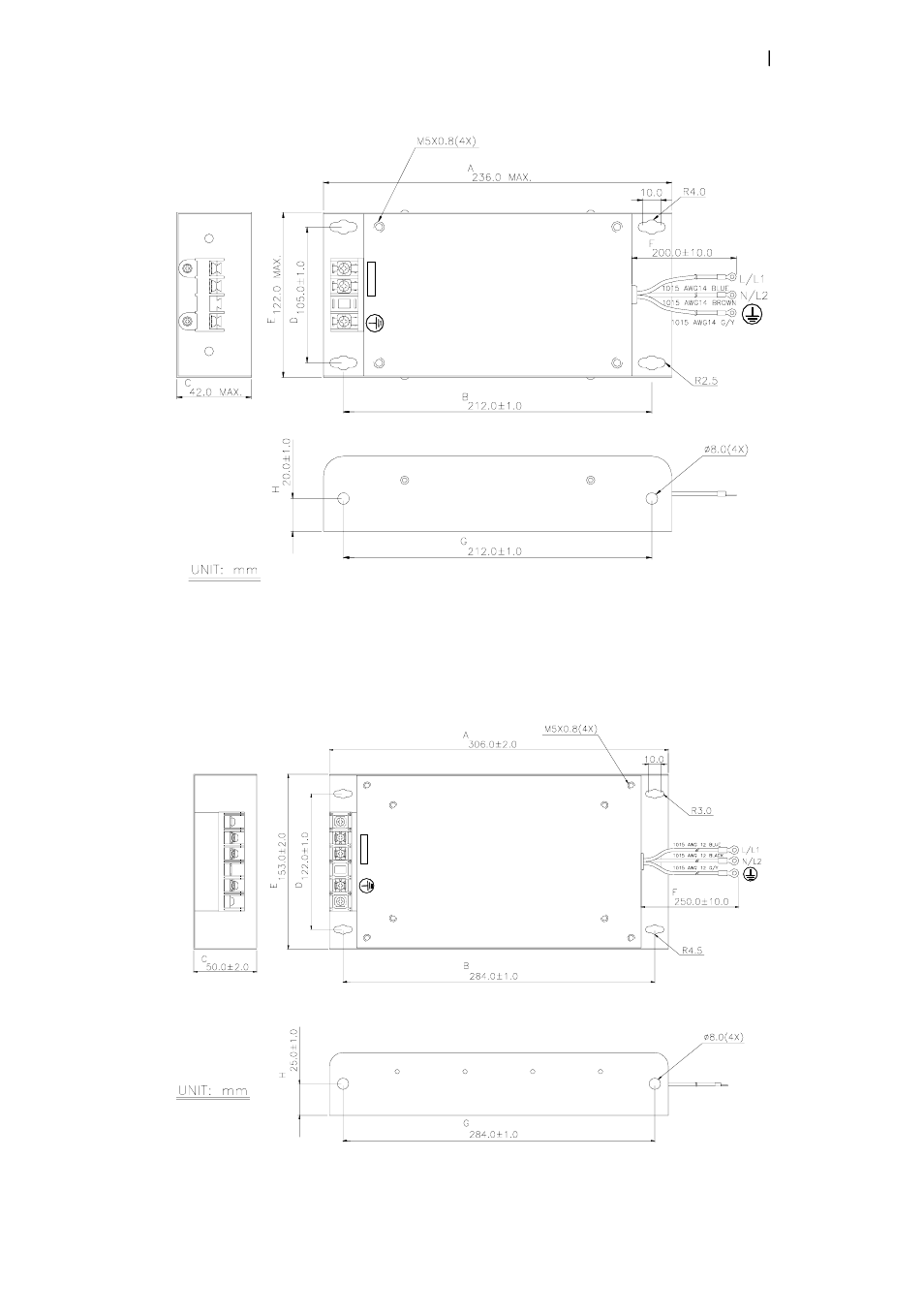 Order p/n: 22drt1w3s, Order p/n: 35drt1w3c | Delta Electronics AC Motor Drive VFD007S23A User Manual | Page 164 / 186