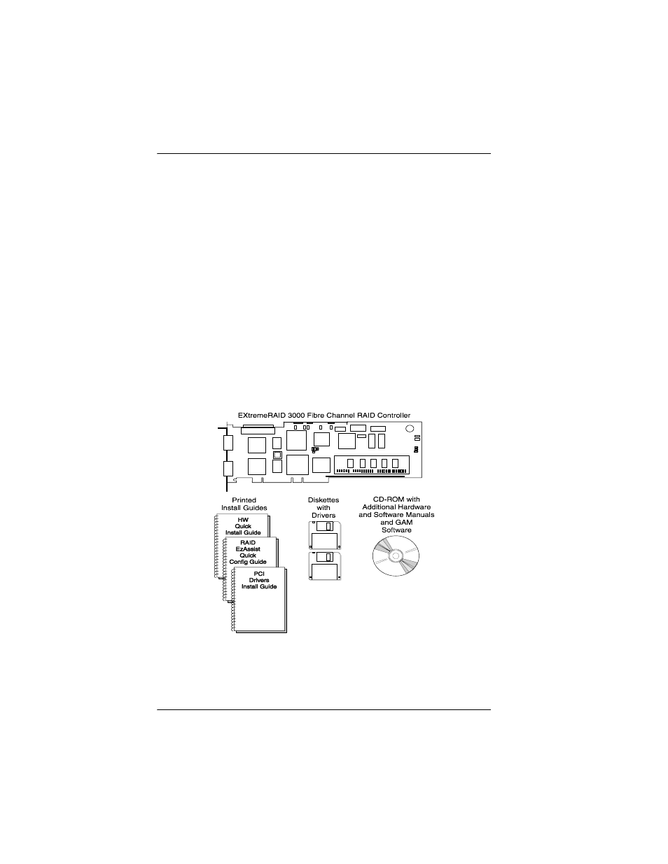 Standard package contents, Hardware, Software | Standard package contents -4, Hardware -4 software -4 | Avago Technologies eXtremeRAID 3000 User Manual | Page 20 / 90