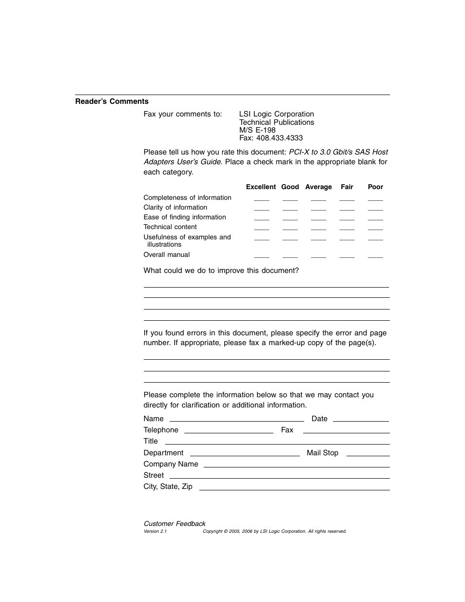 Avago Technologies LSI SAS 3041X-R User Manual | Page 40 / 40