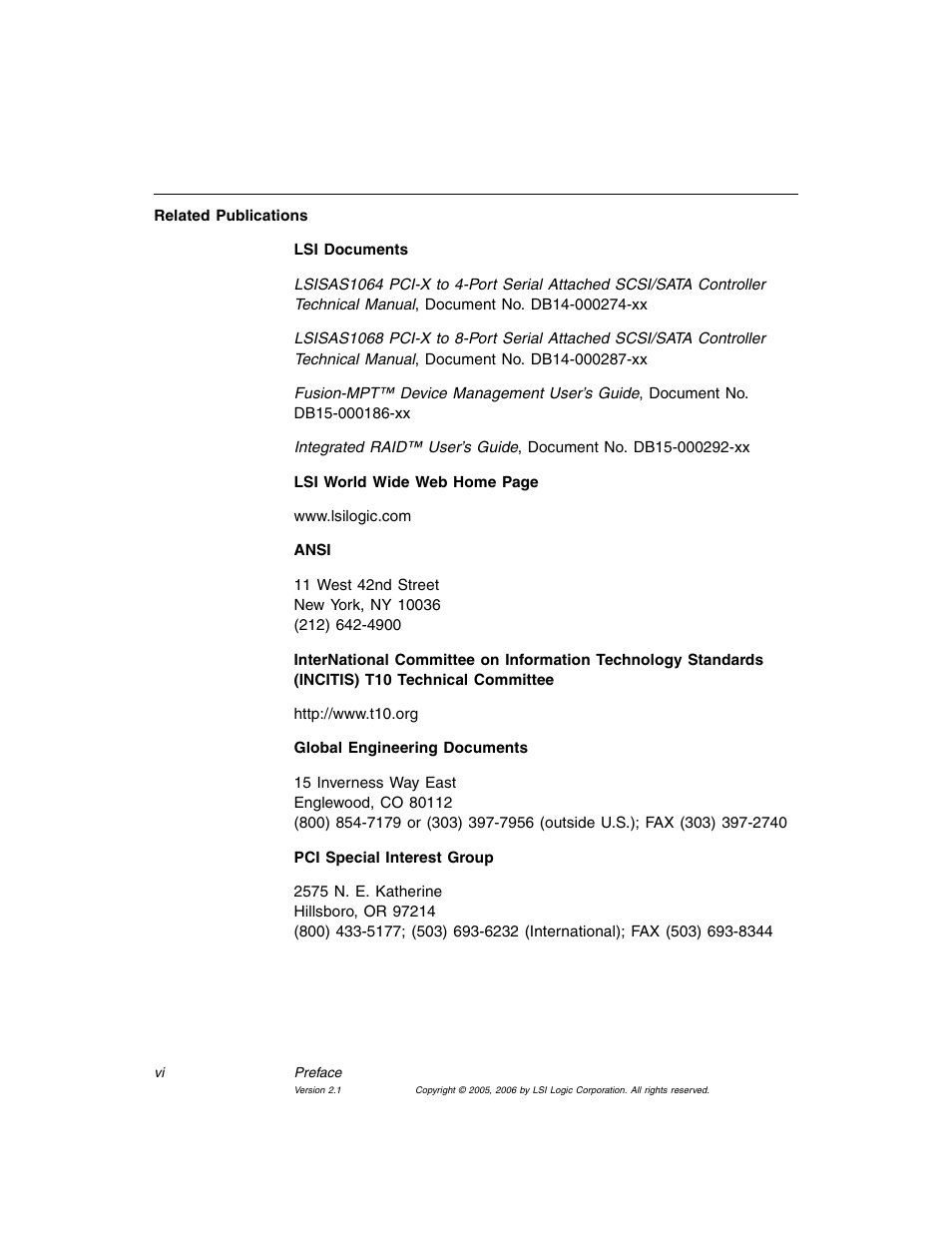 Avago Technologies LSI SAS 3041X-R User Manual | Page 6 / 40