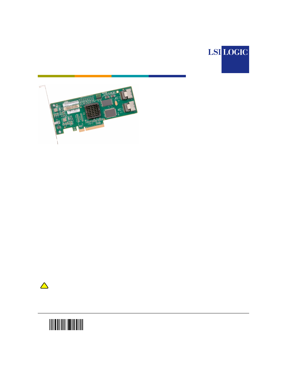 Avago Technologies LSI SAS 3081E-R User Manual | 2 pages