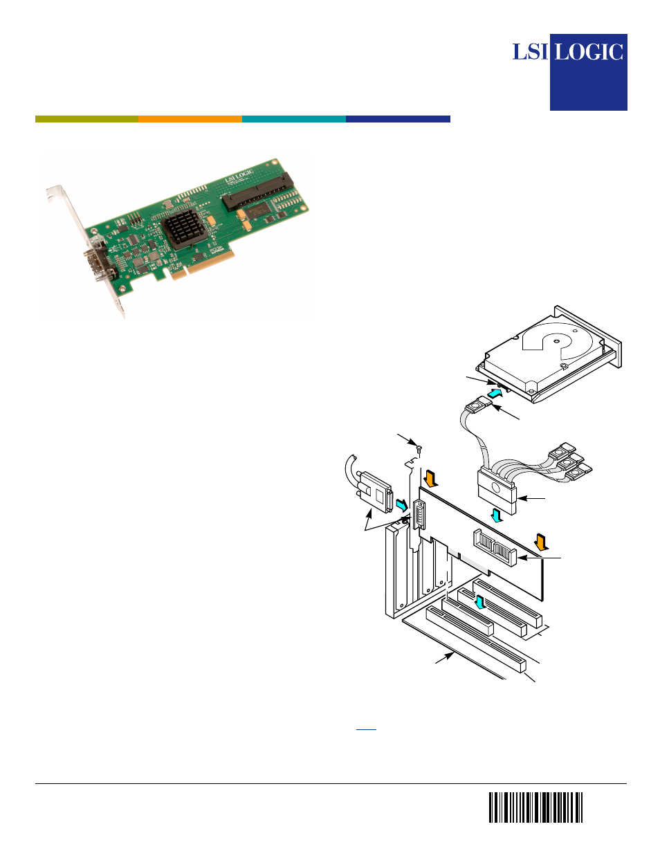 Avago Technologies LSI SAS 3442E-R User Manual | 2 pages