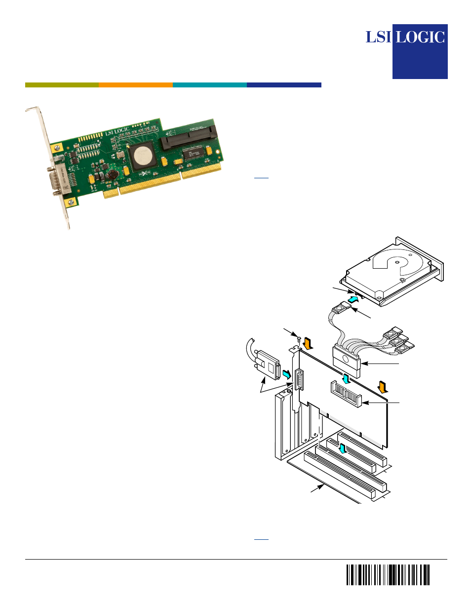 Avago Technologies LSI SAS 3442X User Manual | 2 pages