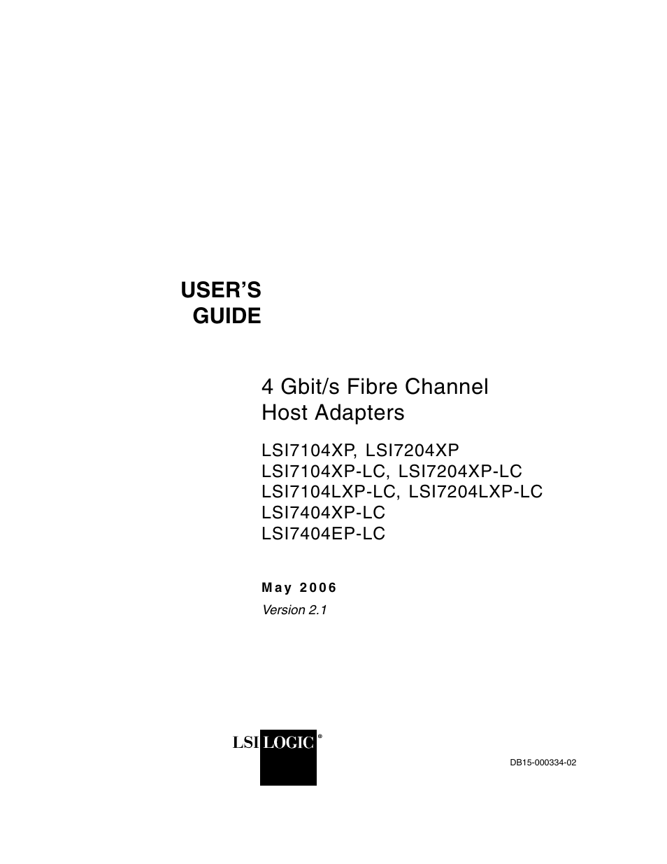 Avago Technologies LSI7104EP-LC User Manual | 76 pages