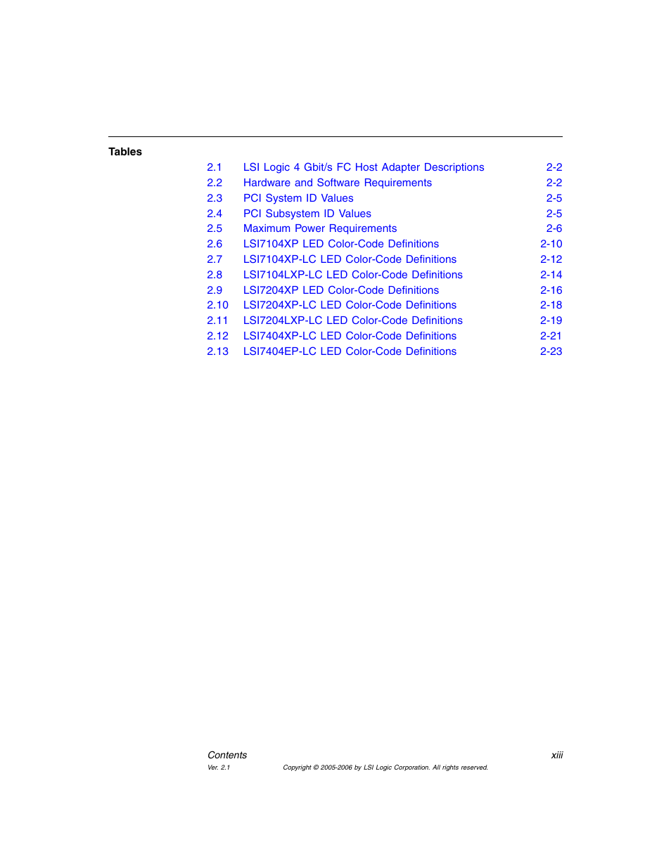 Avago Technologies LSI7104EP-LC User Manual | Page 13 / 76