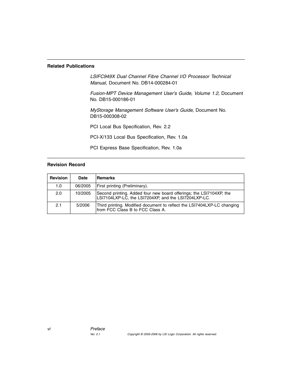 Avago Technologies LSI7104EP-LC User Manual | Page 6 / 76