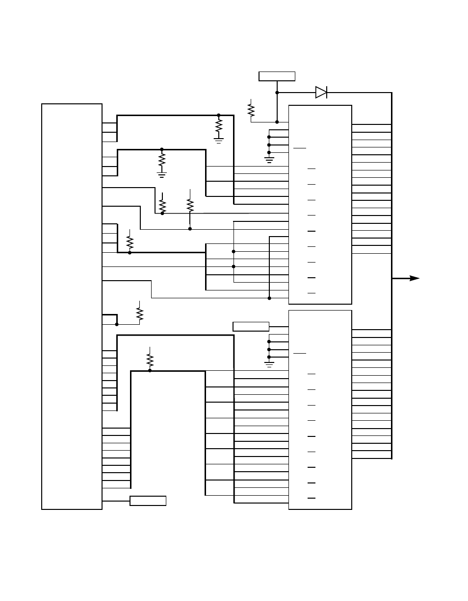 Figure2.3 differential wiring diagram, Differential wiring diagram, Figure 2.3 differential wiring diagram | 22 functional description | Avago Technologies LSI8751D User Manual | Page 46 / 314