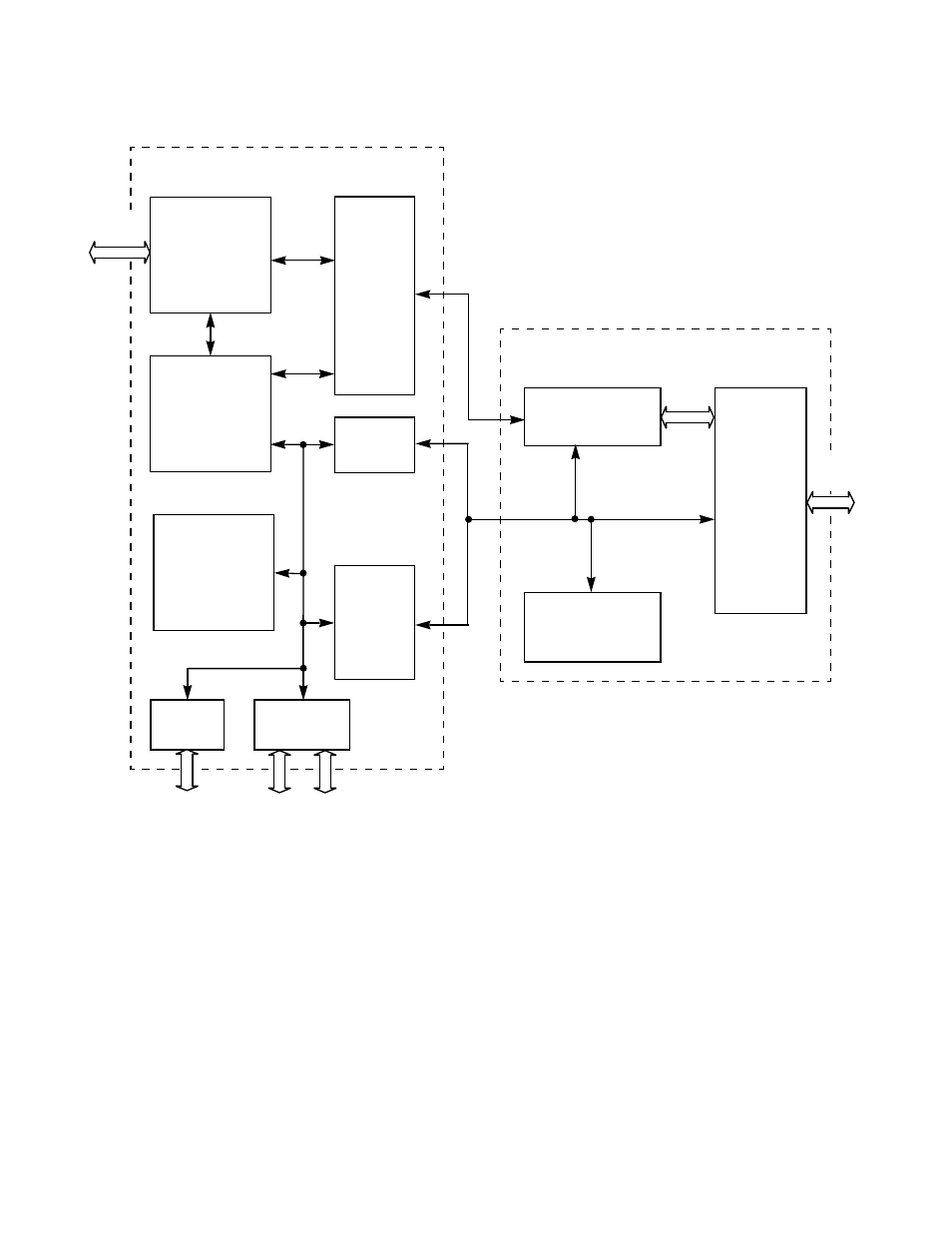 Figure2.1 lsi53c1020 block diagram, 1 host interface module description, Host interface module description | Lsi53c1020 block diagram | Avago Technologies LSI53C1020 User Manual | Page 29 / 176