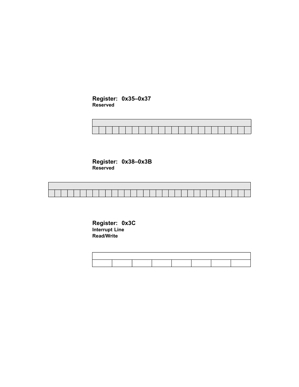 Interrupt line, Register: 0x3c | Avago Technologies LSI53C1030 User Manual | Page 101 / 170