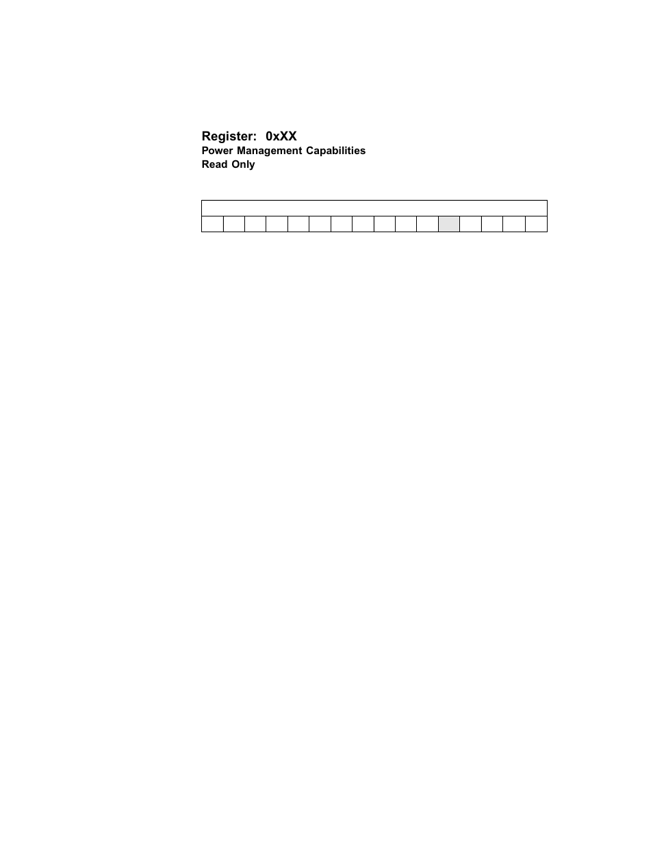 Power management capabilities, Register: 0xxx | Avago Technologies LSI53C1030 User Manual | Page 104 / 170