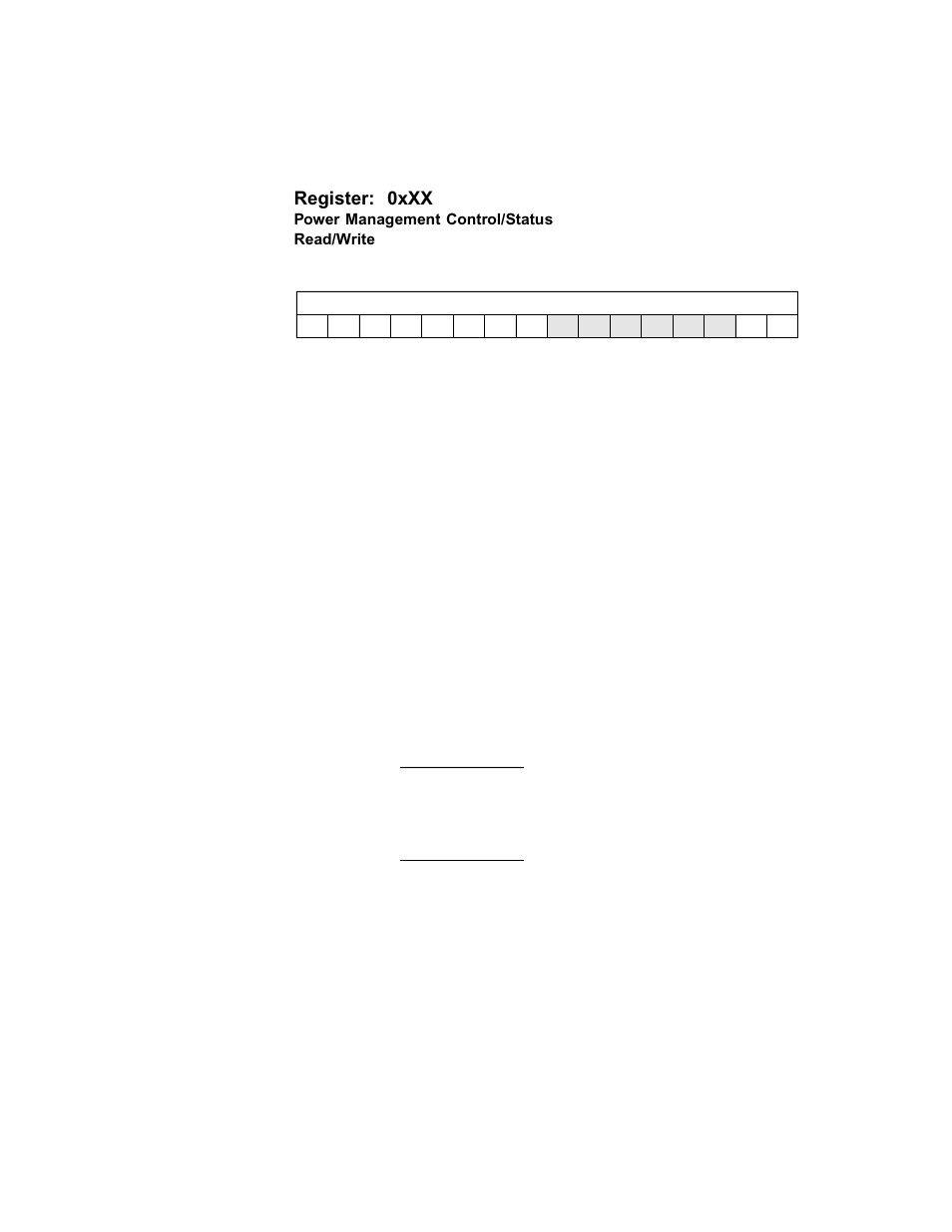 Power management control/status, Register: 0xxx | Avago Technologies LSI53C1030 User Manual | Page 105 / 170