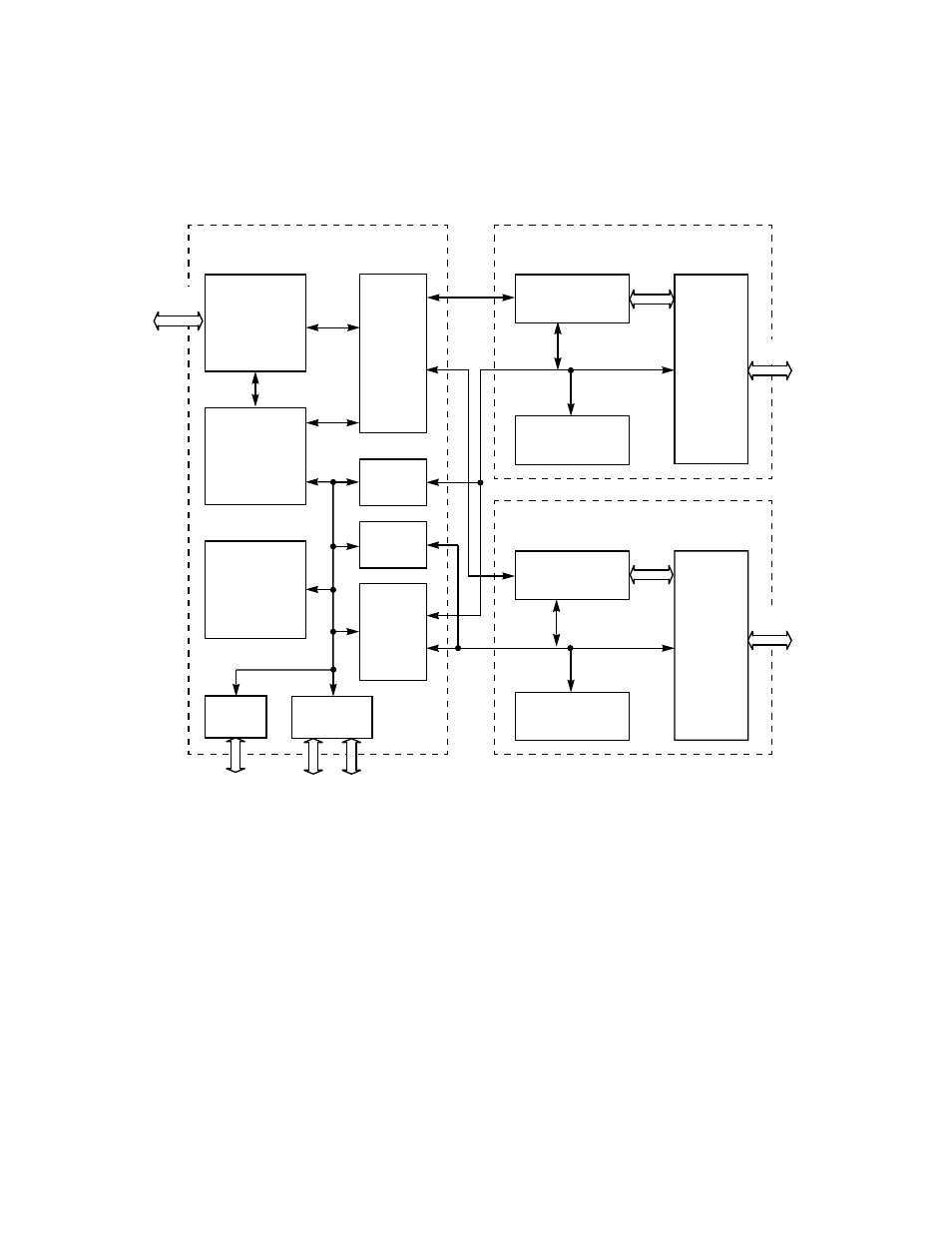 Figure2.1 lsi53c1030 block diagram, 1 host interface module description, Host interface module description | Lsi53c1030 block diagram, Block diagram description 2-3 | Avago Technologies LSI53C1030 User Manual | Page 33 / 170