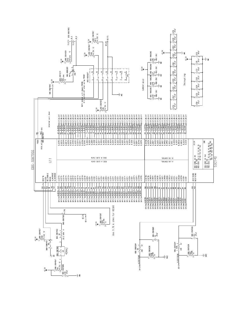 Figurea.1 lsi53c140 wiring diagram 1 of 4, Lsi53c140 wiring diagram 1 of 4 | Avago Technologies LSI53C140 User Manual | Page 62 / 82
