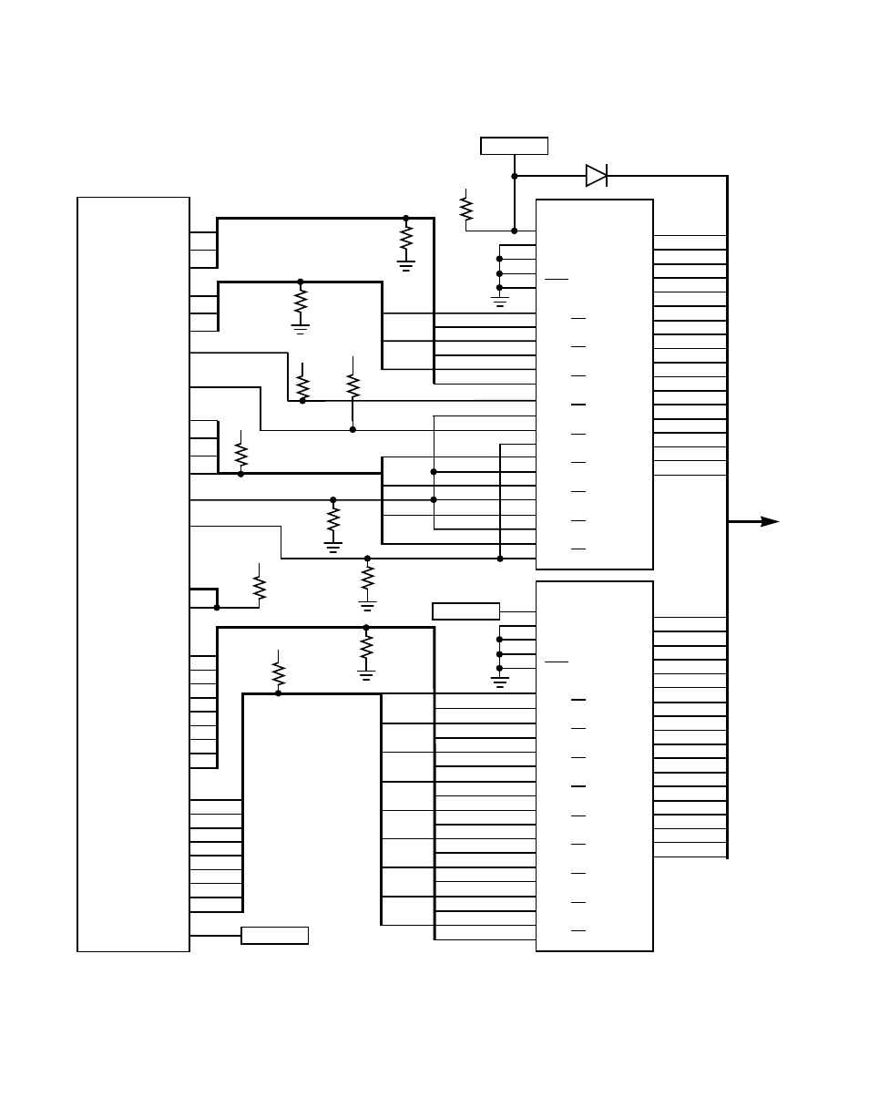 Figurea.2 lsi53c140 differential wiring diagram, Lsi53c140 differential wiring diagram, A-6 wiring diagrams | Avago Technologies LSI53C140 User Manual | Page 66 / 82