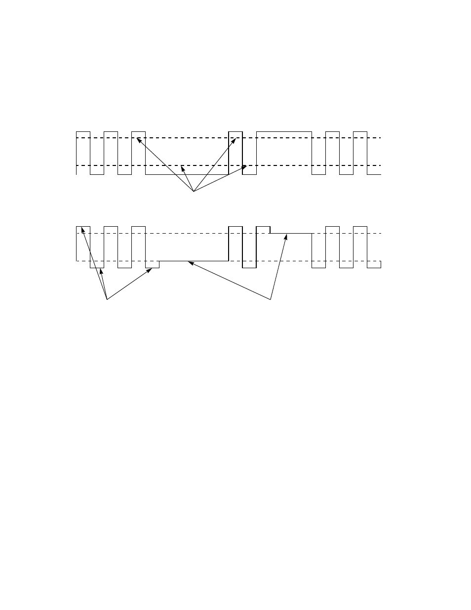 Figure2.3 example of precompensation, 3 packetized transfers, 4 skew compensation | Example of precompensation | Avago Technologies LSI53C320 User Manual | Page 24 / 74