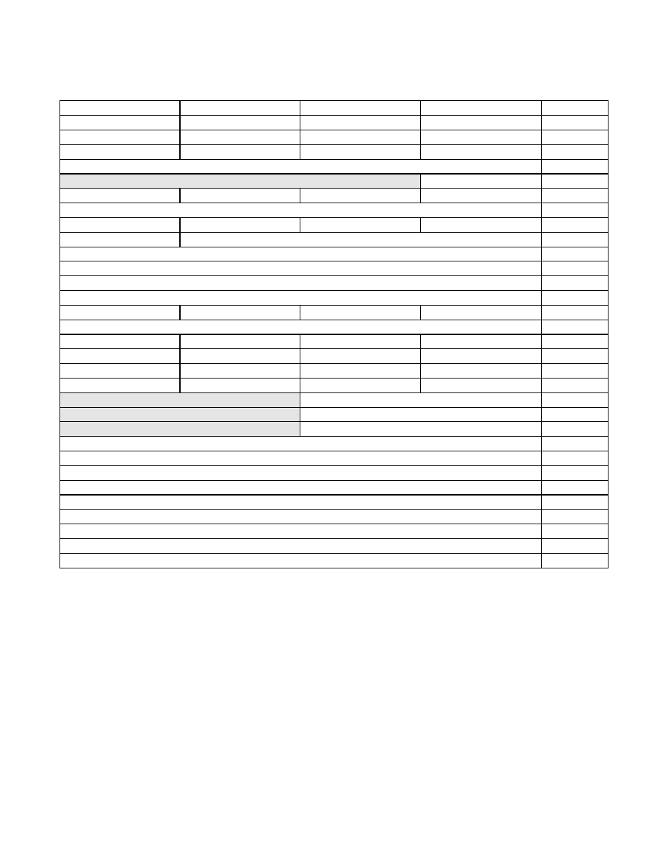 Table 4.2 lsi53c876 scsi register address map, Lsi53c876 scsi register address map, Table 4.2 | Avago Technologies LSI53C876E User Manual | Page 115 / 322