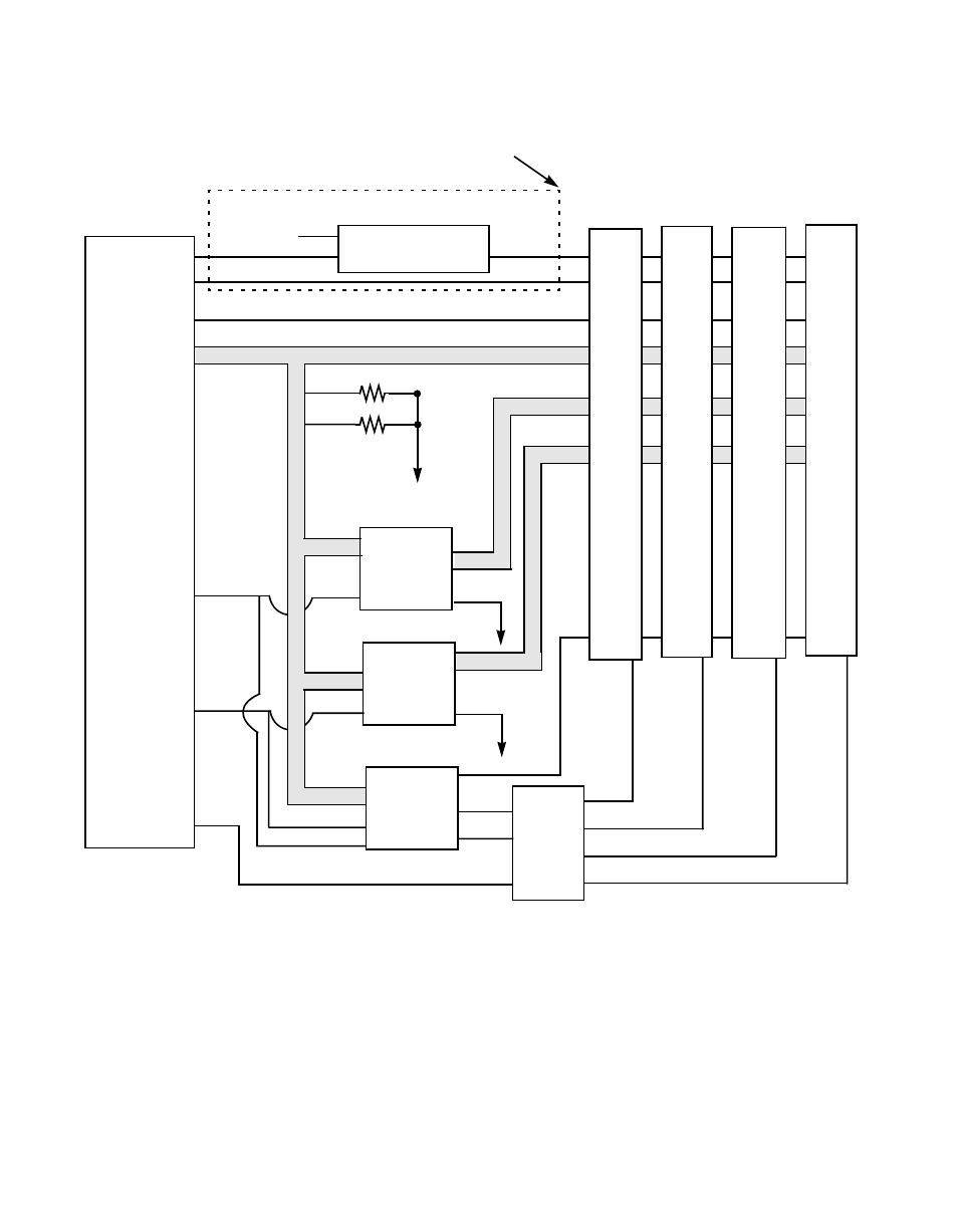 Figureb.4 512 kbyte interface with 150 ns memory, 512 kbyte interface with 150 ns memory | Avago Technologies LSI53C876E User Manual | Page 304 / 322