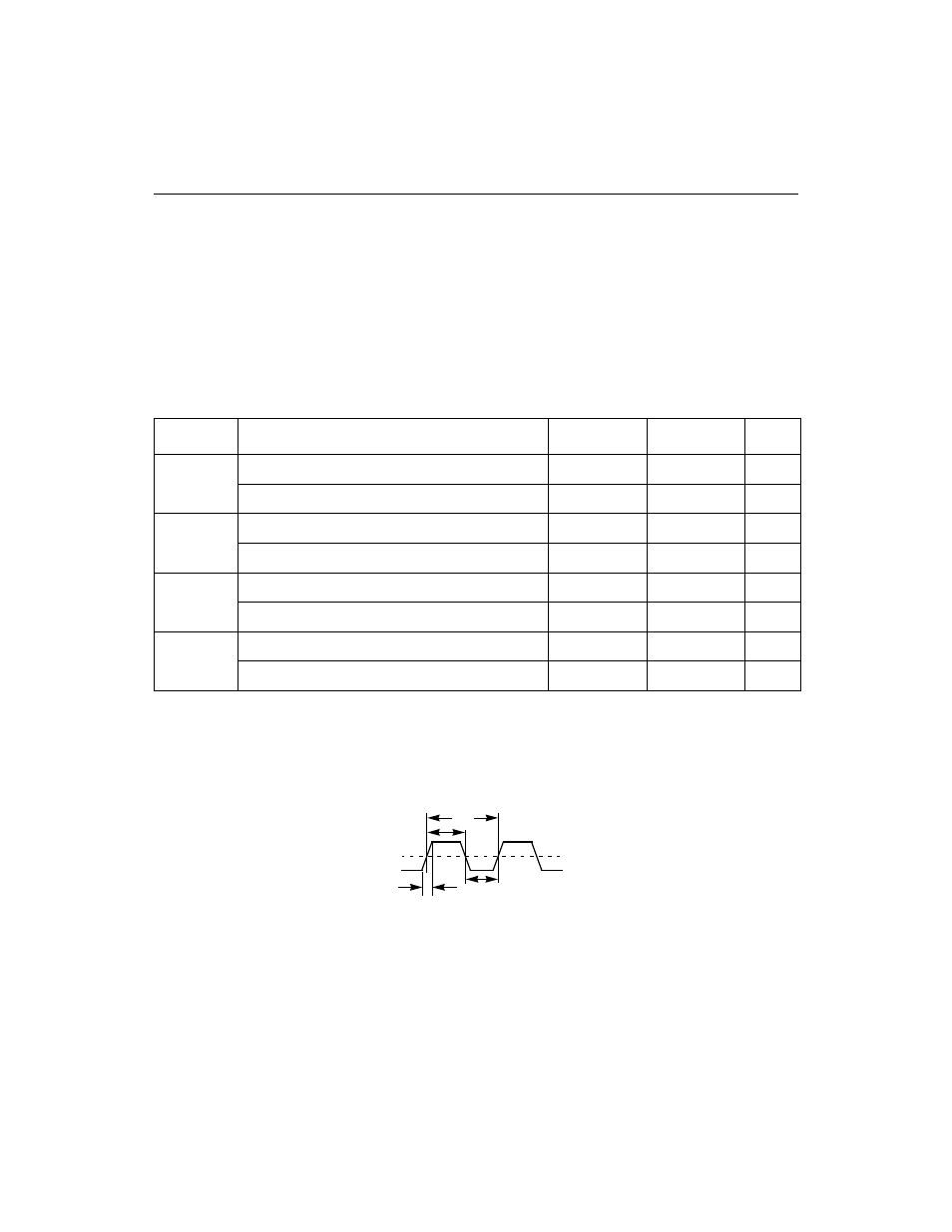 3 ac characteristics, Table 6.15 external clock, Figure6.8 external clock | Ac characteristics, External clock, Section 6.3, “ac characteristics | Avago Technologies LSI53C895A User Manual | Page 272 / 364
