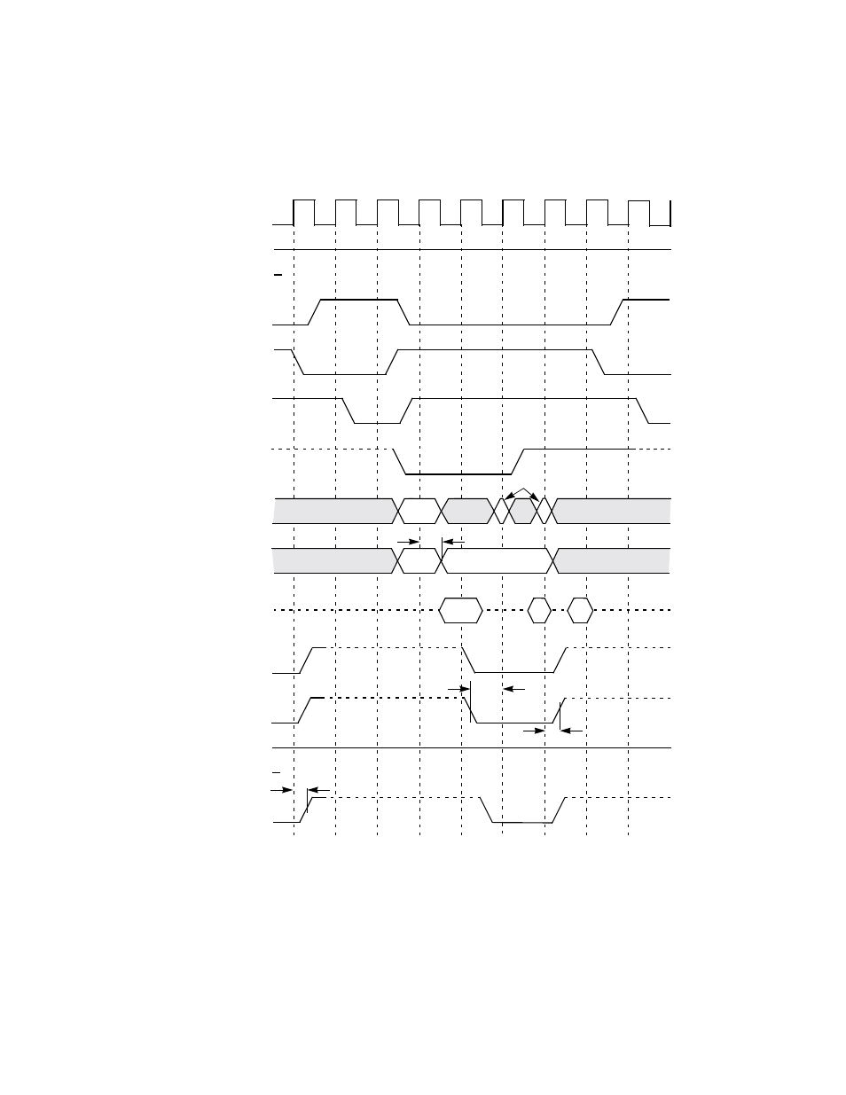 Figure6.21 burst read, 32-bit address and data, Burst read, 32-bit address and data | Avago Technologies LSI53C895A User Manual | Page 291 / 364