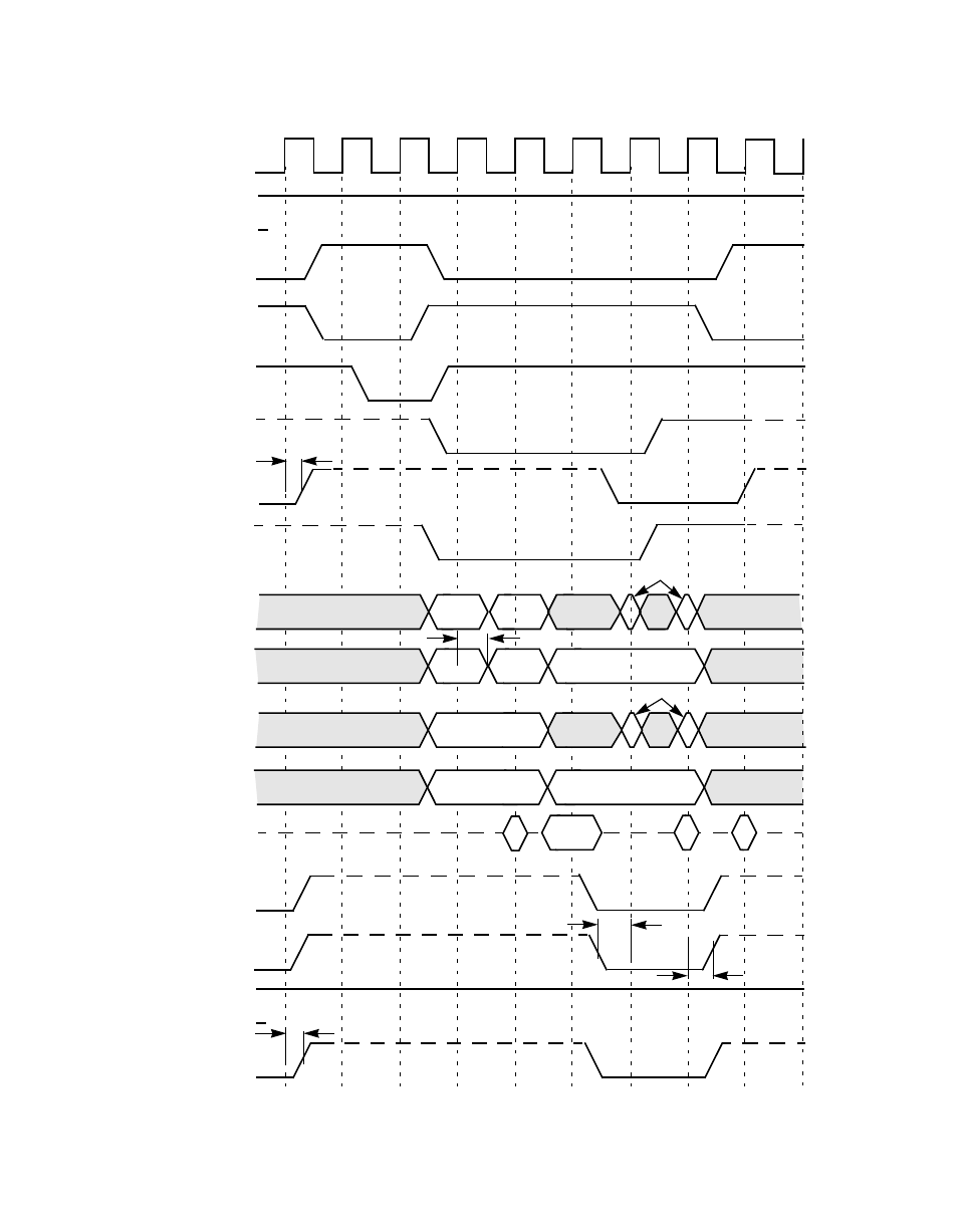 Figure6.22 burst read, 64-bit address and data, Burst read, 64-bit address and data | Avago Technologies LSI53C896 User Manual | Page 301 / 366