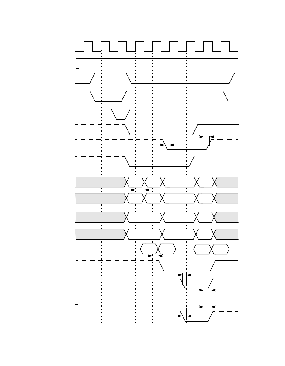 Figure6.24 burst write, 64-bit address and data, Burst write, 64-bit address and data | Avago Technologies LSI53C896 User Manual | Page 305 / 366