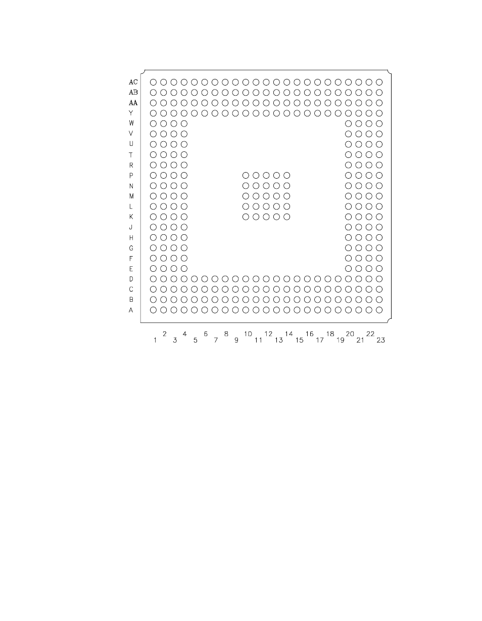 Figure6.40 lsi53c896 329 bga (bottom view), Lsi53c896 329 bga (bottom view), Figure 6.40 | Avago Technologies LSI53C896 User Manual | Page 338 / 366