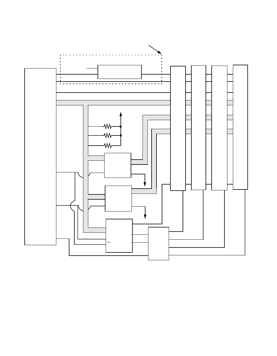 Figureb.4 512 kbyte interface with 150 ns memory, 512 kbyte interface with 150 ns memory | Avago Technologies LSI53C896 User Manual | Page 350 / 366
