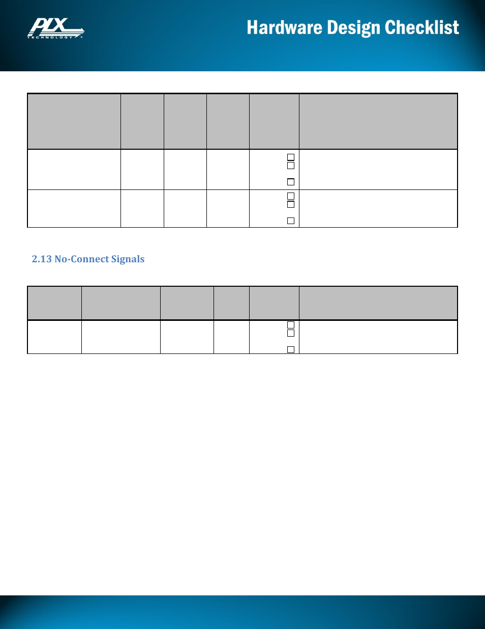 Pex8605, 13 no-connect signals | Avago Technologies PEX 8605 User Manual | Page 11 / 13