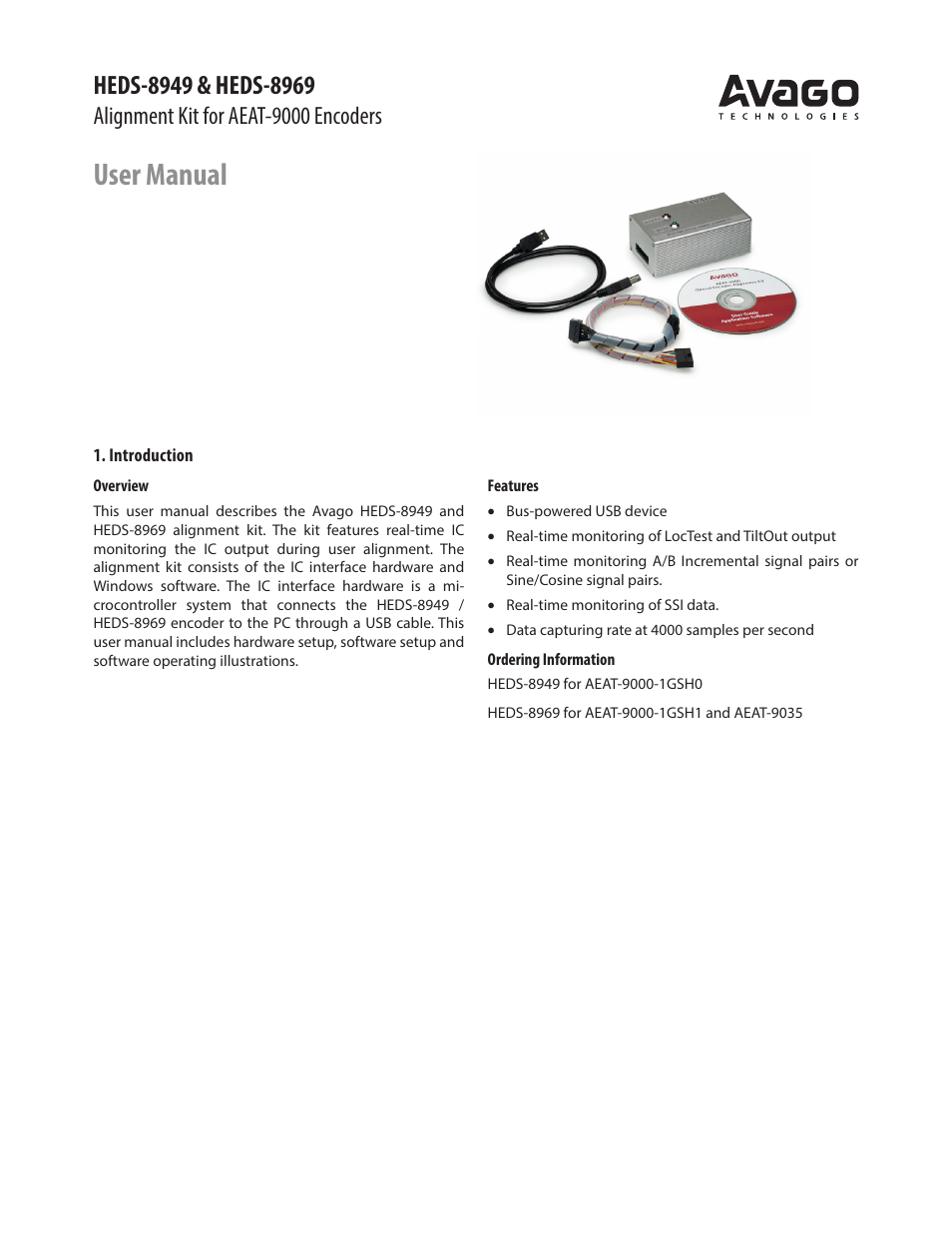 Avago Technologies HEDS-8949 User Manual | 15 pages