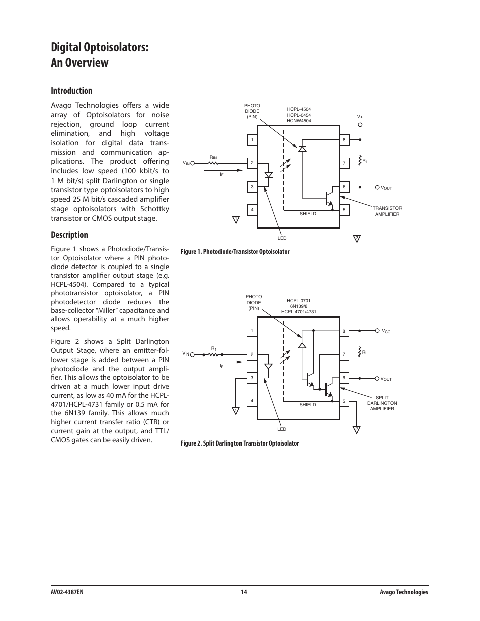 Digital optoisolators: an overview, Introduction, Description | Avago Technologies ACPL-224-500E User Manual | Page 17 / 67